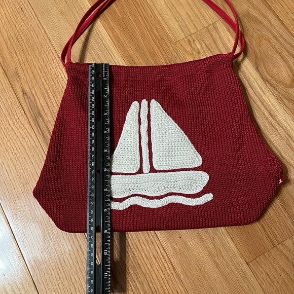 The Sak. Red Sailboat Design Women's Bag - Picture 2 of 7